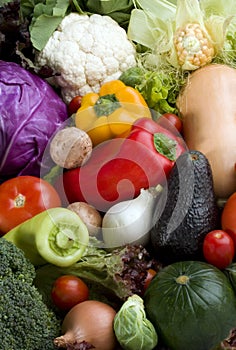 Vegetables background variety