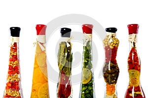 Vegetables in a bottle