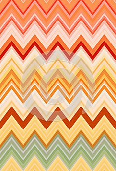 Vegetables concept, rainbow color. Chevron zigzag pattern abstract art background, trends