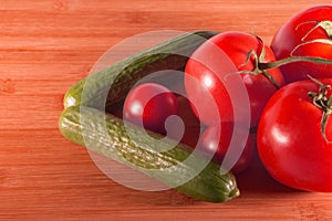 Vegetables Directional Sign on a Tan Wooden Background