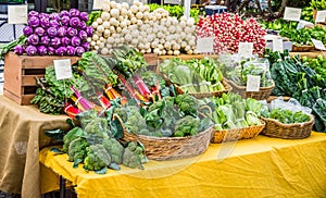 Vegetables at farmers market photo