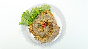 Vegetables Fried or Bakwan goreng or Bala bala is a traditional food from Indonesia