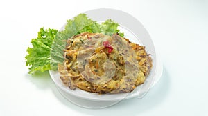 Vegetables Fried or Bakwan goreng or Bala bala is a traditional food from Indonesia