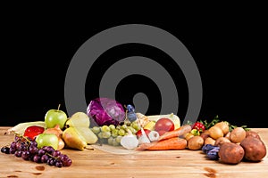 Vegetables and fruits