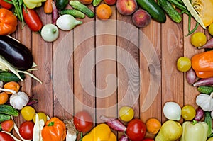 Vegetables and fruits composition