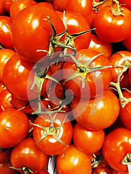 Vegetables and fruits in the supermarket