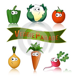 Vegetables funny and healthy