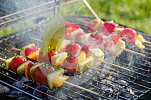Vegetables grill marinade bbq healthy,  grilling dinner
