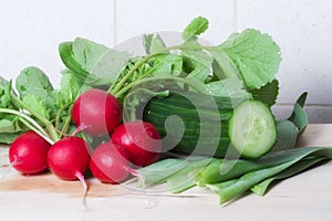 Vegetables for healthy salade