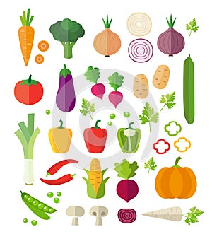 Vegetables Icons - Background