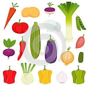 Vegetables Icons Set