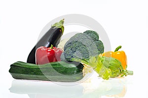Vegetables isolated.