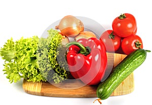 Vegetables in kitchen