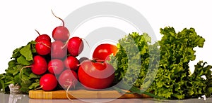 Vegetables in kitchen isolated