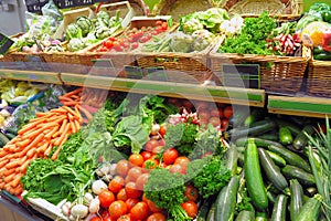 Vegetables on a market