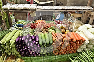 Vegetables in the market