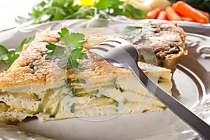 Vegetables omelet