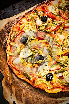 Vegetables pizza