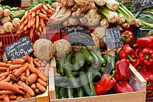 Vegetables on Provence market