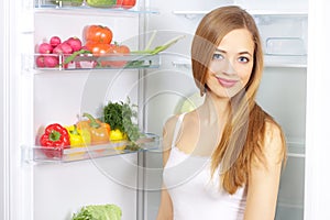 Vegetables in the refrigerator