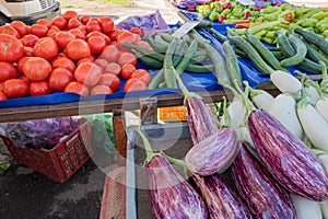 Vegetables on a street market