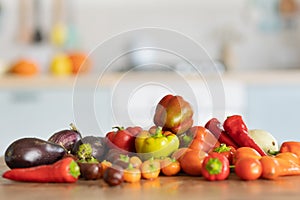 Vegetables on the table