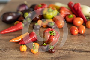 Vegetables on the table