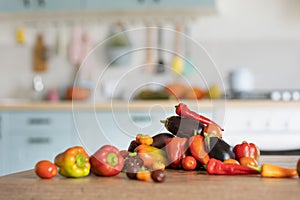 Vegetables on the table