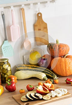 Vegetables on the table