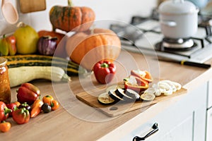 Vegetables on the table