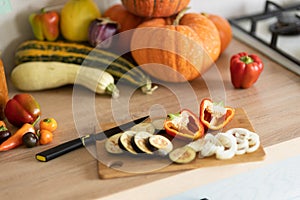 Vegetables on the table