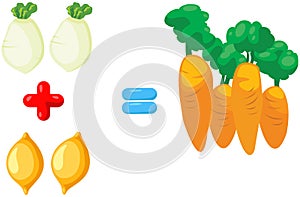 vegetables to learn mathematics