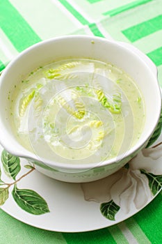 Vegetables veloute with cream