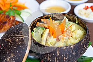 Vegetarain Amok Cambodian food recipe