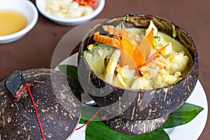 Vegetarain Amok Cambodian food recipe