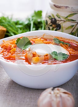 Vegetarian borsch