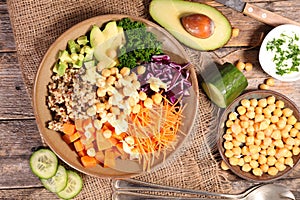 Vegetarian bowl salad