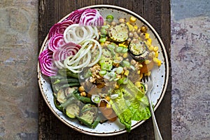 Vegetarian Buddha bowl