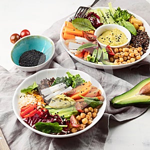 Vegetarian buddha bowl photo