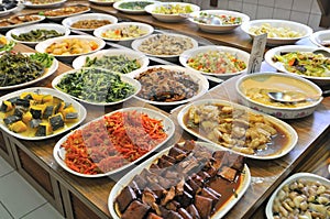 Vegetarian buffet meal