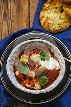 Spicy cauliflower curry