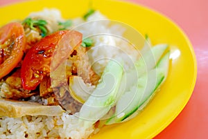 Vegetarian chicken rice
