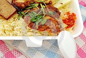 Vegetarian chicken rice