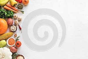 Vegetarian cooking background