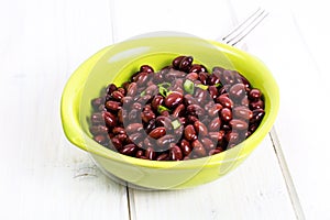 Vegetarian dish of red bean protein