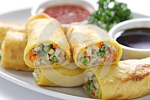 Vegetarian egg rolls