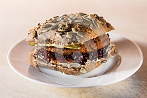 Vegetarian hamburger