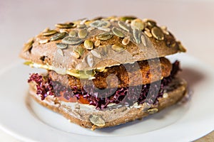 Vegetarian hamburger