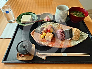 Vegetarian Japanese meal set