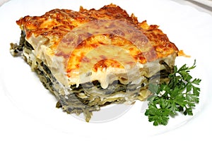 Vegetarian lasagna with